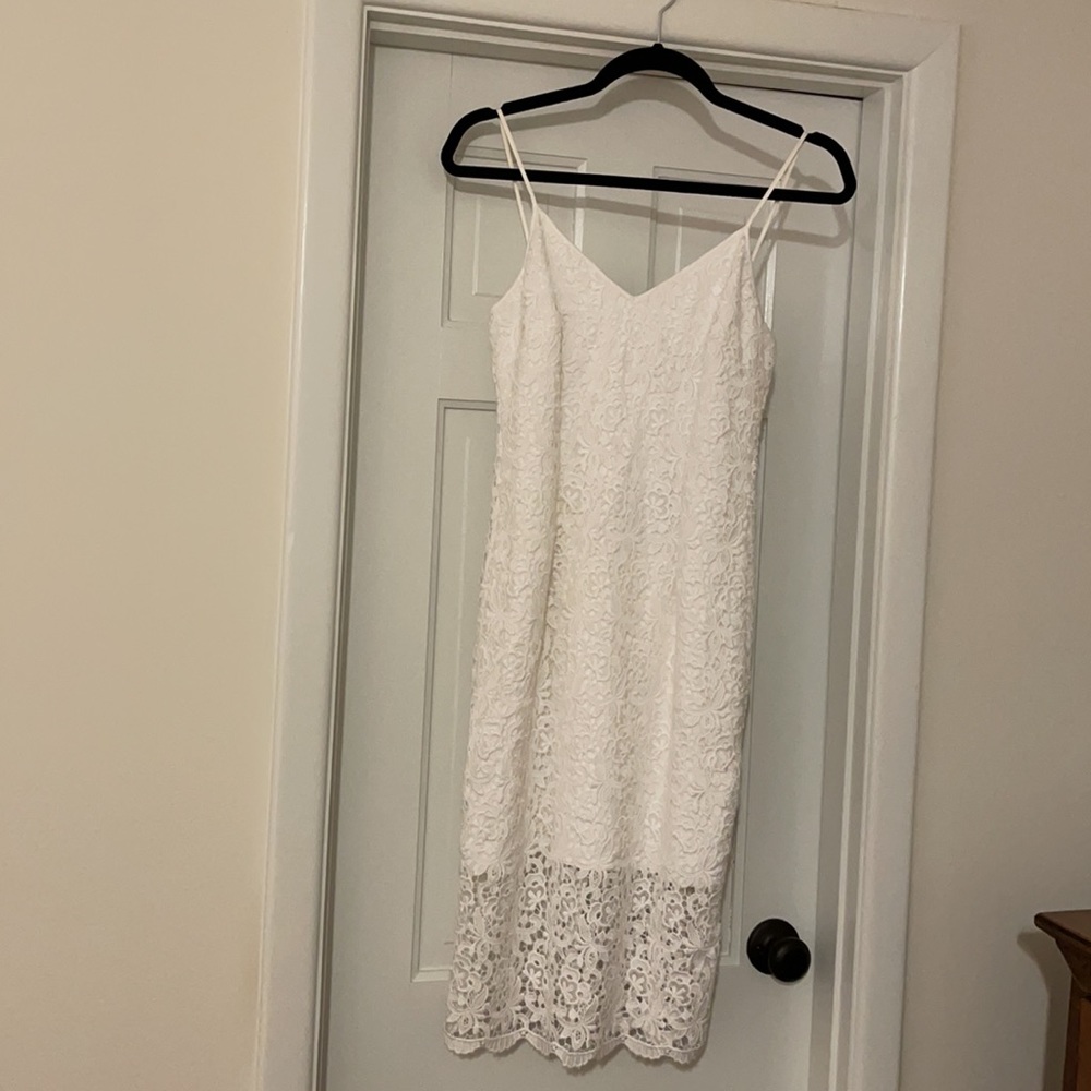Lace White Dress, White House Black Market size 0